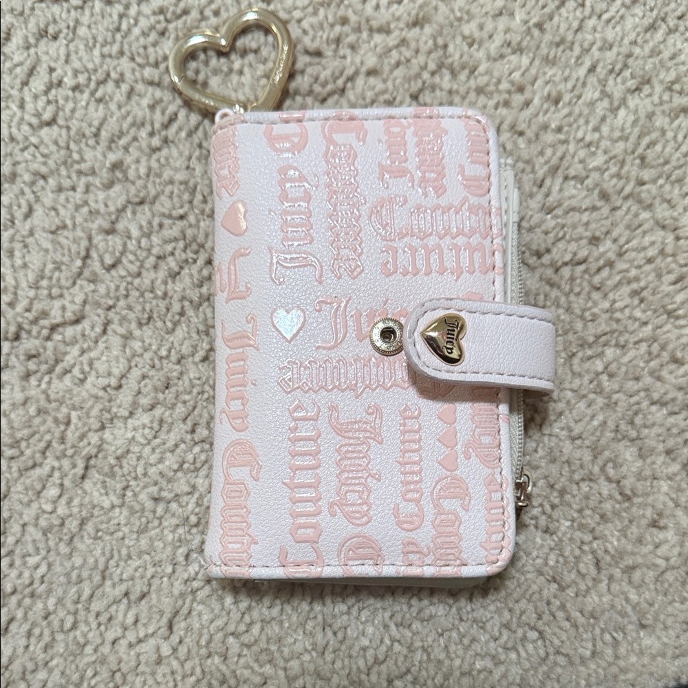 Juicy Couture Blush Pink Phone Case with Heart Charm